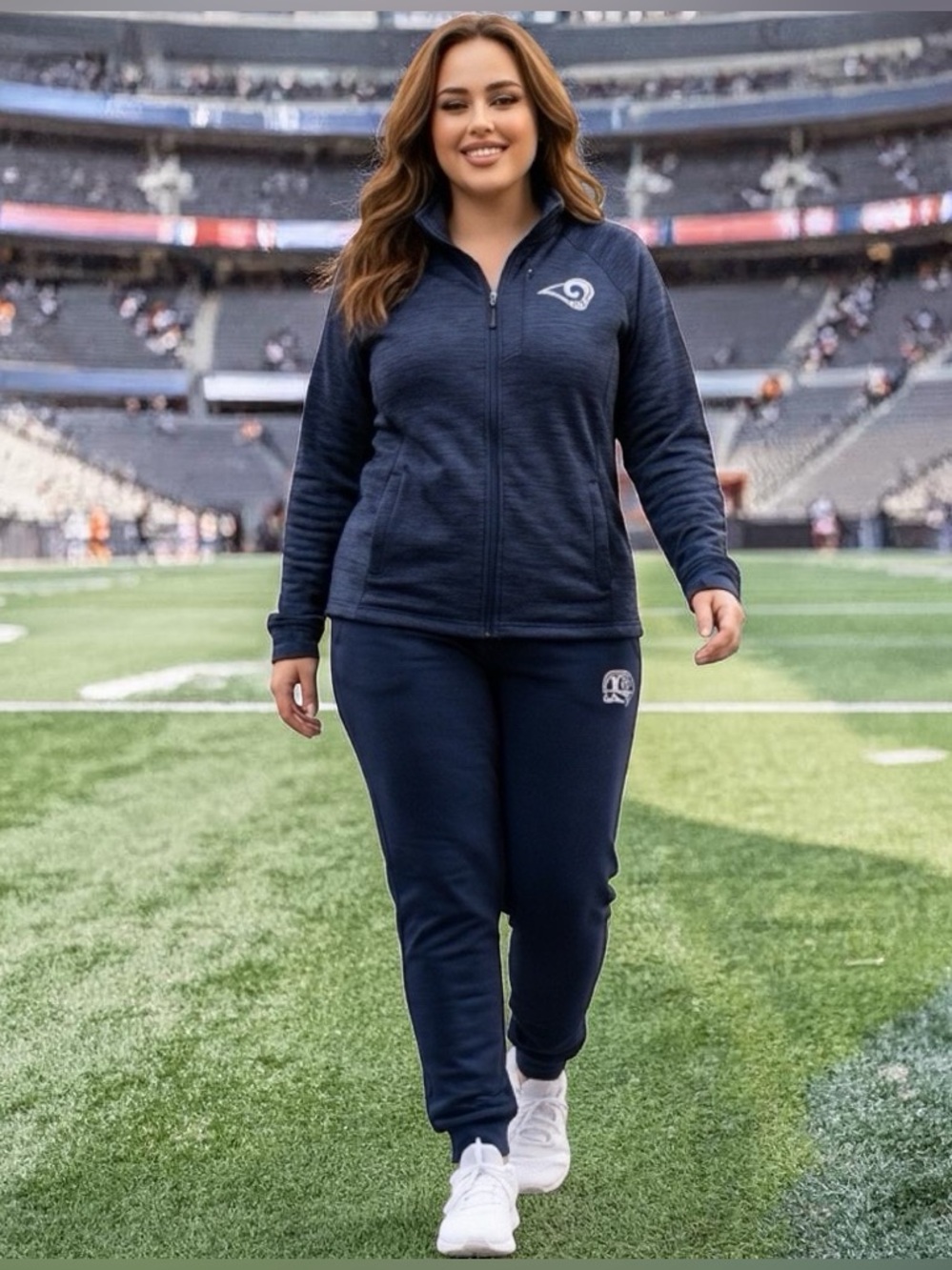 NFL G-III Sports Los Angeles Rams Women’s Mindset Full Zip Jacket  Size XXL
